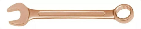 Llave combinada antichispa 1-1/16 Cu-Be Wolfer, ideal para petroquímica y minería sin chispas.