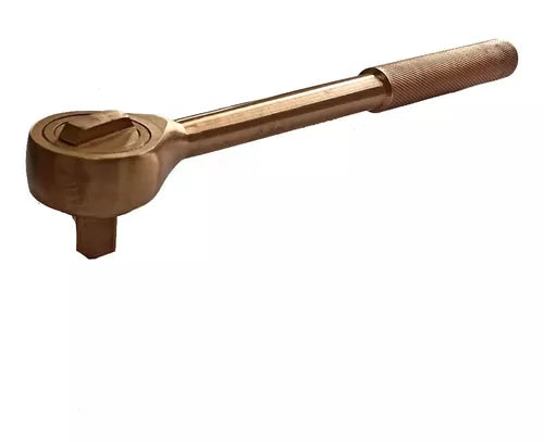 Llave crique antichispa 1/2" Wolfer Cu-Be, ideal para minería y petroquímica, alta resistencia sin chispas.