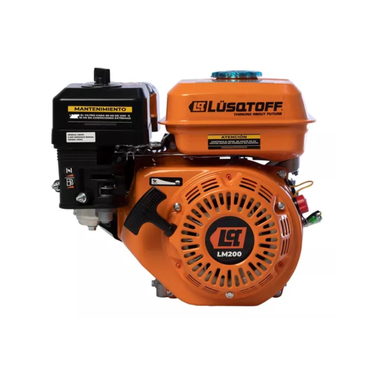 Motor Naftero Horizontal Explosión 6.5 HP 196cc Lusqtoff Lm200 4 Tiempos