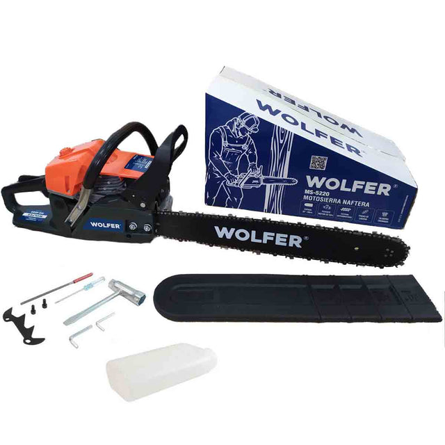 Motosierra A Explosion 52cc Espada 50 Cm Wolfer MS-5220 kit
