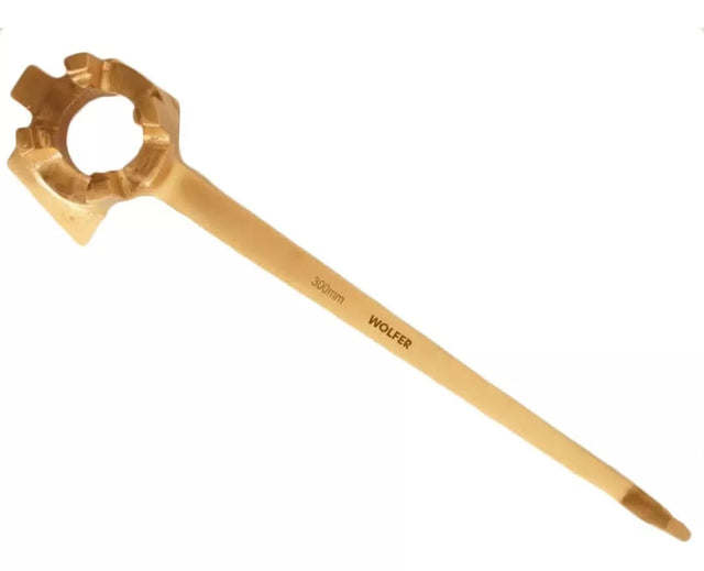 Pinza antichispa Wolfer EX181-0180, ideal para entornos explosivos y corrosivos, alta resistencia y ergonomía.