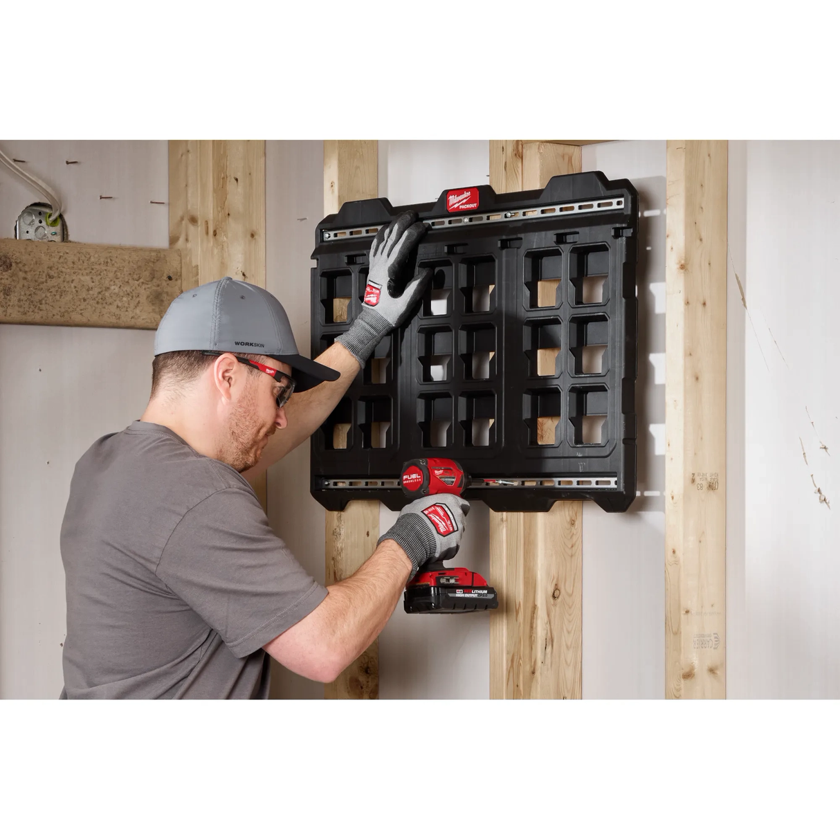Placa De Pared Grande Packout Milwaukee 4822-8497 placa