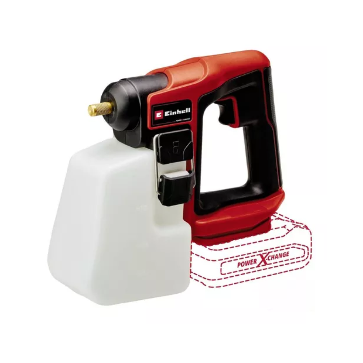 Pulverizador Inalámbrico Rojo Einhell Ge-ws 18/10 Li-solo. FRENTE
