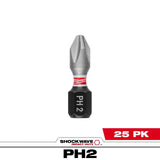 Puntas Ph2 X 25mm de Impacto x25 Un. Milwaukee 4832-4604 unitario