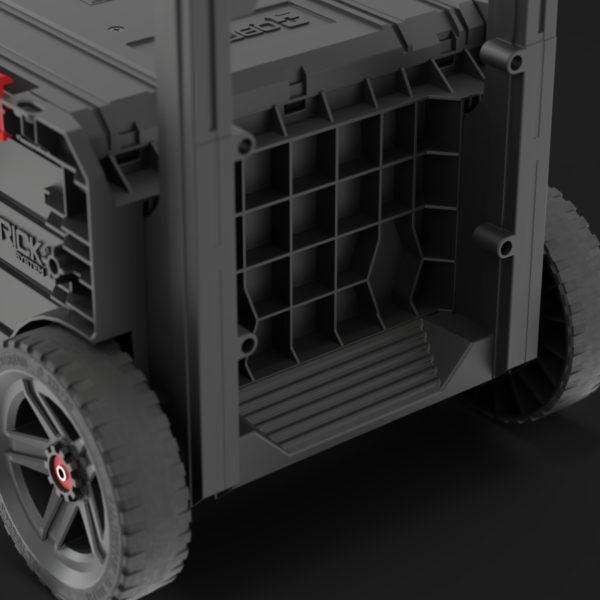 Carro de Herramientas Con Ruedas 2 Cajónes Qbrick Prime Modular