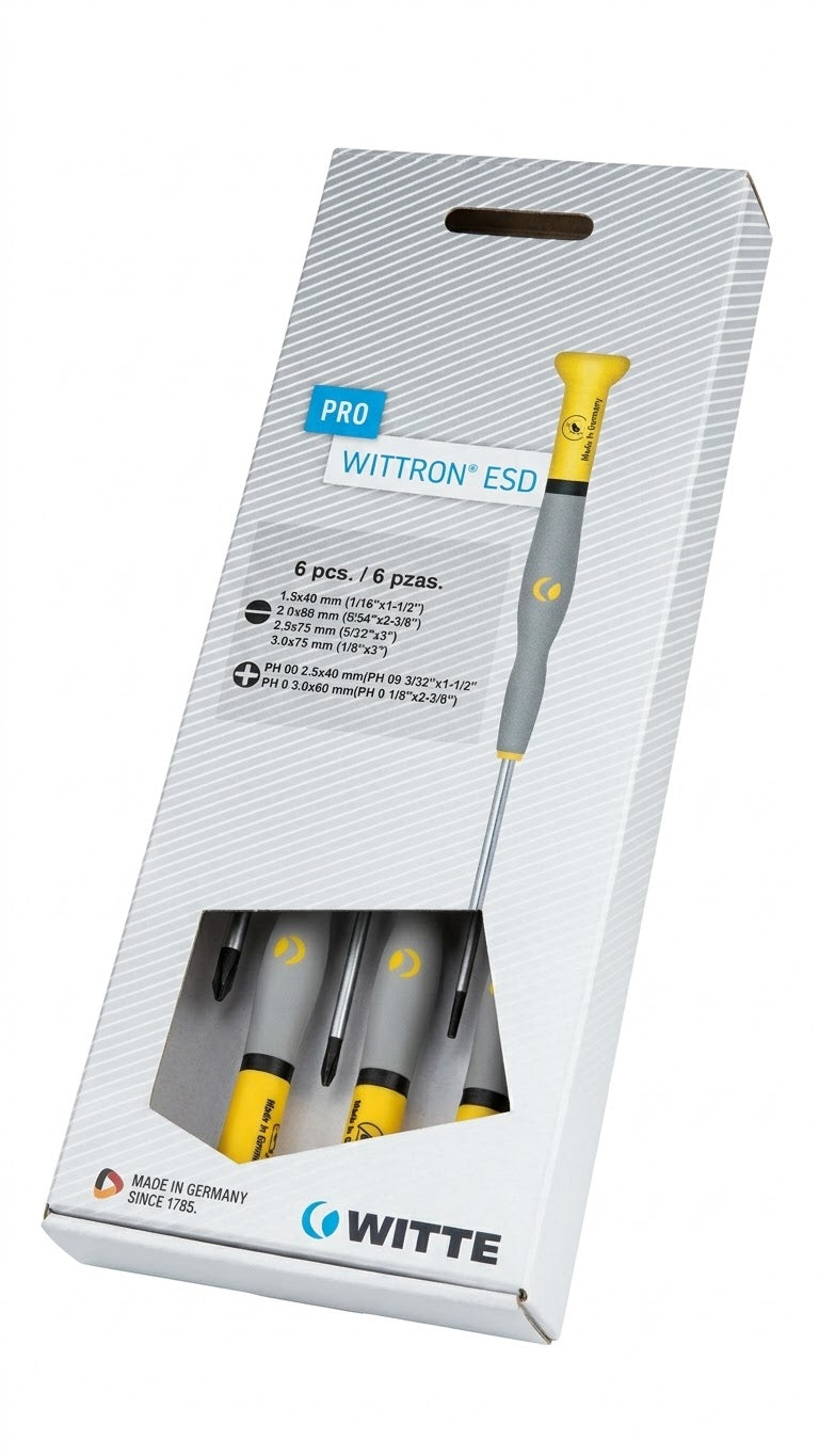 Set de Destornilladores Pro Witte Wittron para Relojería y PC 6 Un. caja