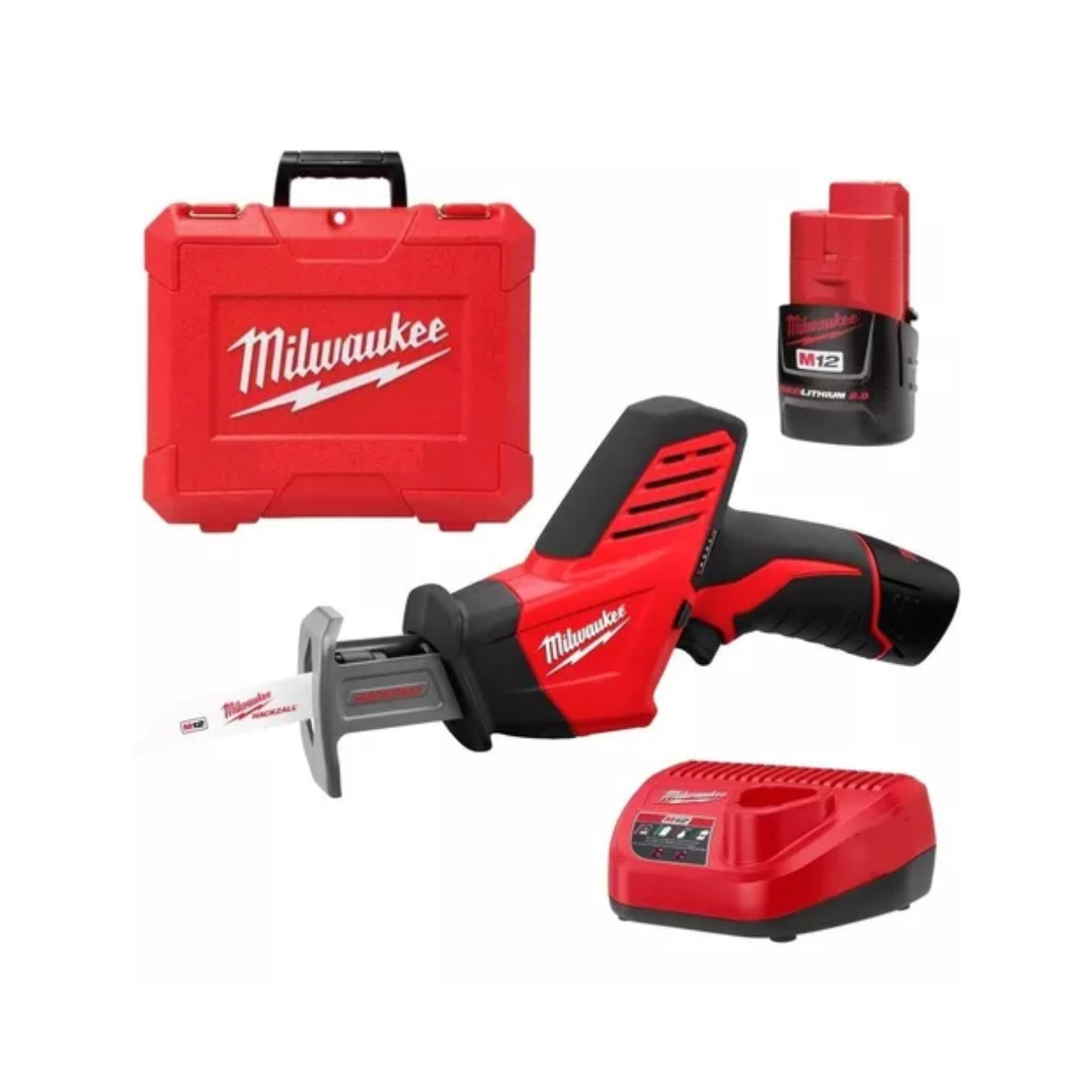 Sierra Sable Compacta Hackzall M12 con Maletín Milwaukee 2420-259A