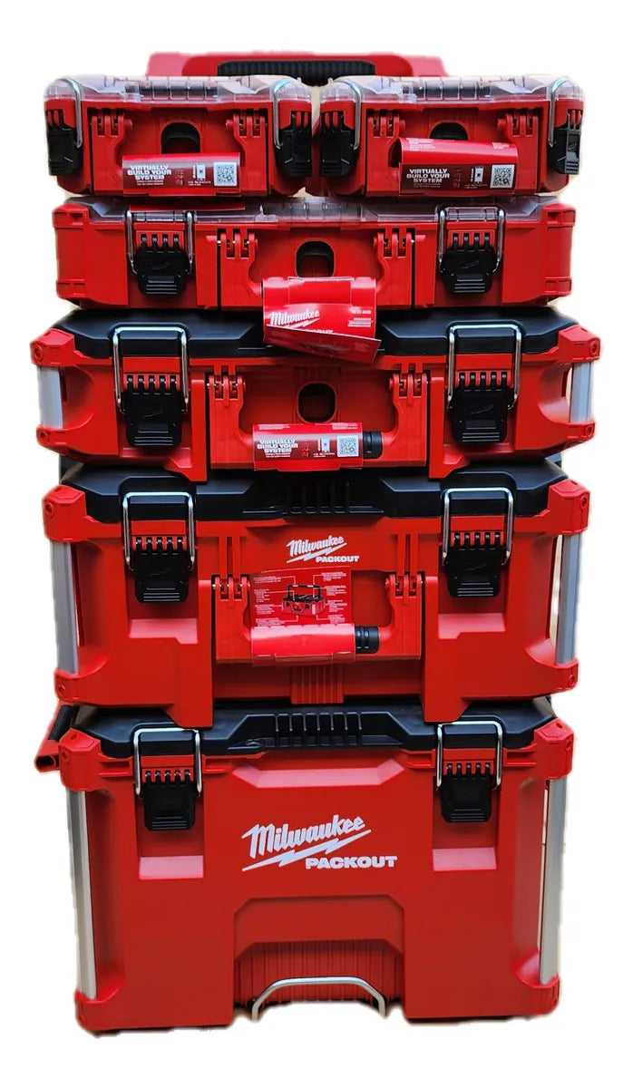 Carro Packout Milwaukee 6 Cajas Set Completo Modular