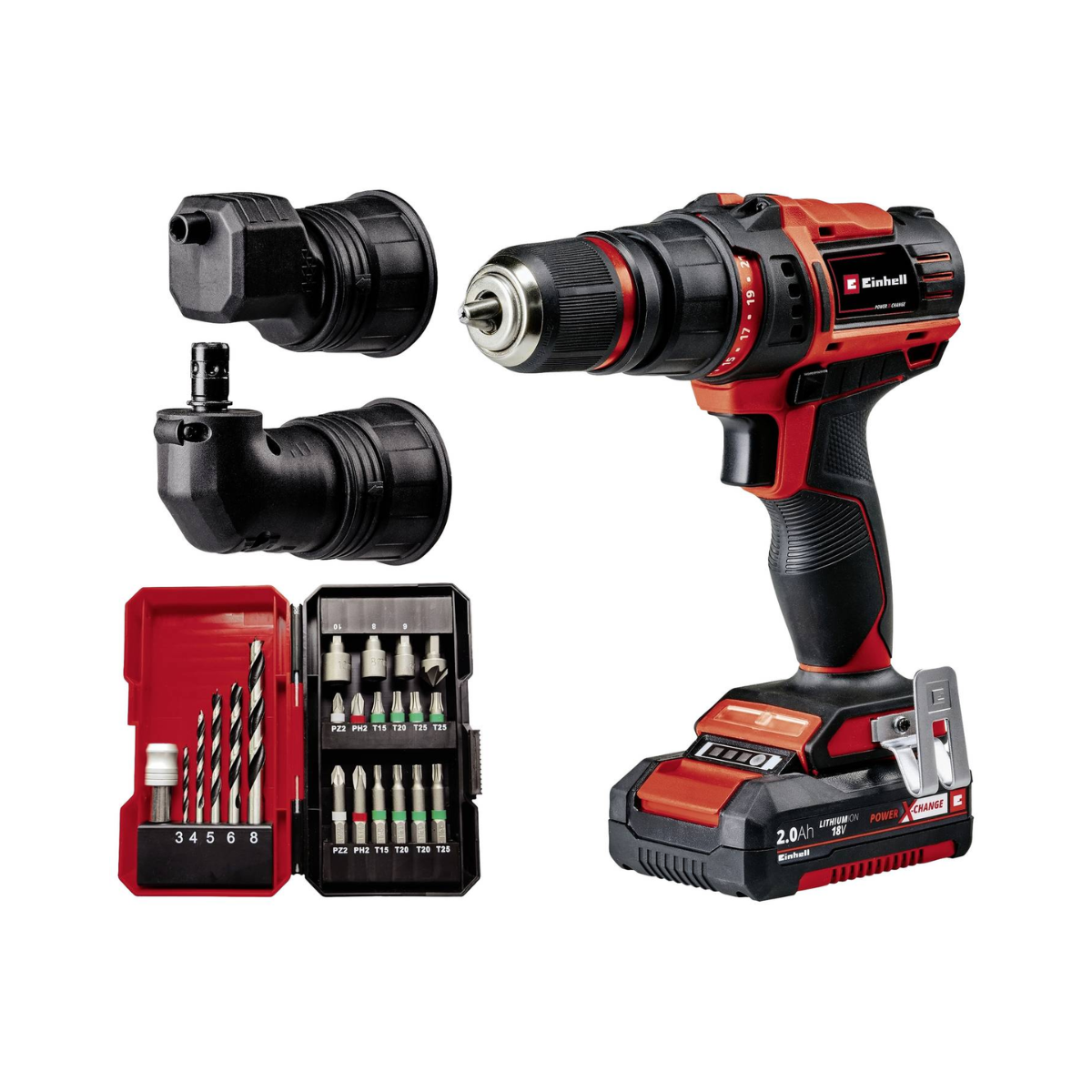 Taladro Atornillador Inalambrico TE-CD 18/45 3X-Li +22 1×2,0Ah. KIT