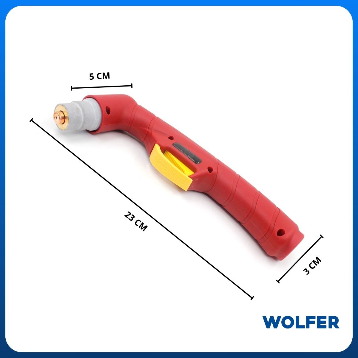 Torcha Cabeza Cortadora De Plasma A81 Wolfer medidas
