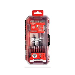 Set Puntas Alto Impacto Milwaukee 18 Pz 48-32-4403 C/estuche. Frente