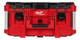 Vista frontal de la caja de herramientas Milwaukee Packout 16 pulgadas 4822-8425 rojo