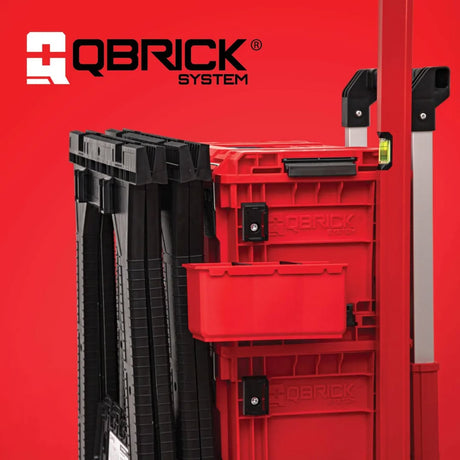 Caballetes Qbrick plegables para almacenamiento compacto y transporte fácil