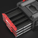 Organización profesional de herramientas en caja Qbrick Pro de 7 cajones