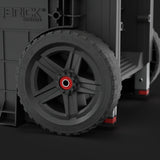 Detalle de material resistente y construcción profesional del carro Qbrick Pro 29L