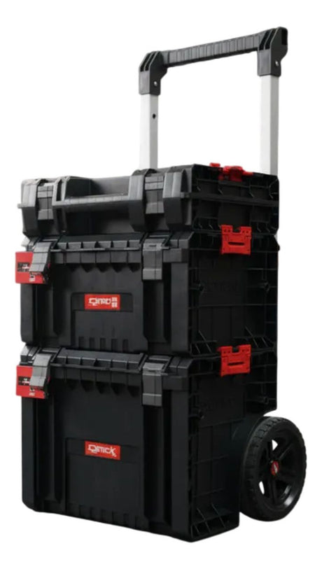 Carro Qbrick Pro con ruedas y asa telescópica para transporte fácil