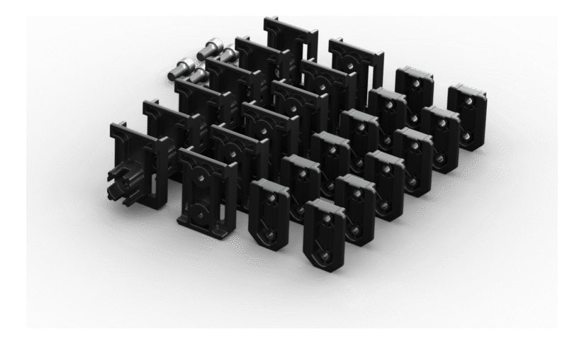 Sistema ajustable y personalizable de conectores Qbrick para diferentes herramientas