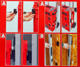 Conectores Qbrick en uso con destornilladores, pinzas y herramientas manuales