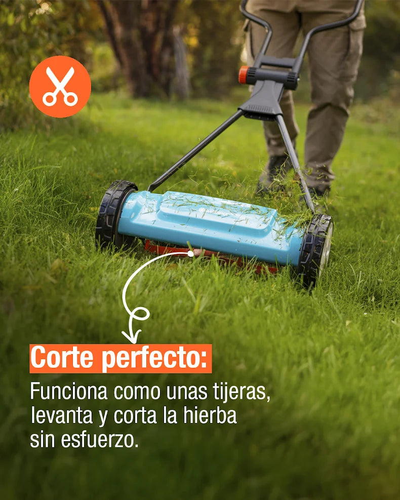 Cortacésped Gardena 400 Classic silencioso y ecológico con corte tipo tijera para césped perfecto