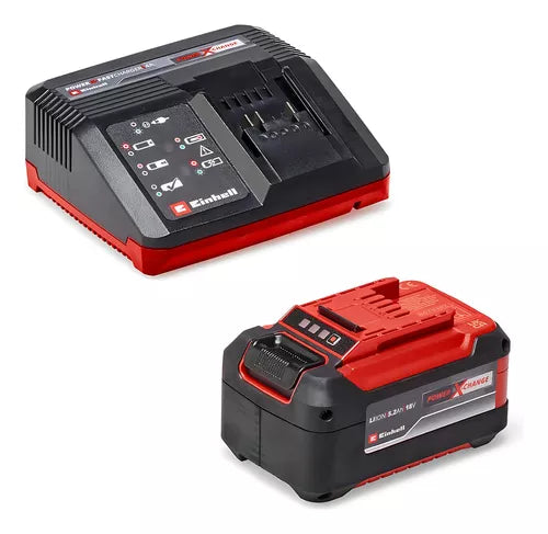 Cargador y Batería Starter Kit Einhell 5.2Ah 18V - Kit completo con cargador rápido y batería de litio
