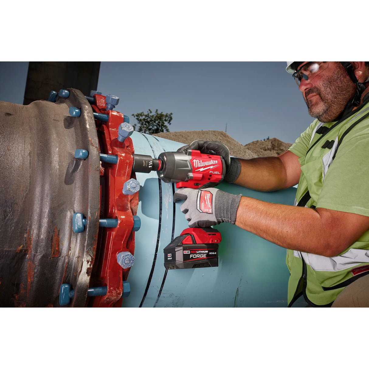 Llave de Impacto 1/2'' M18 Fuel Torque Alto Milwaukee 2967-20 (S/Bat)