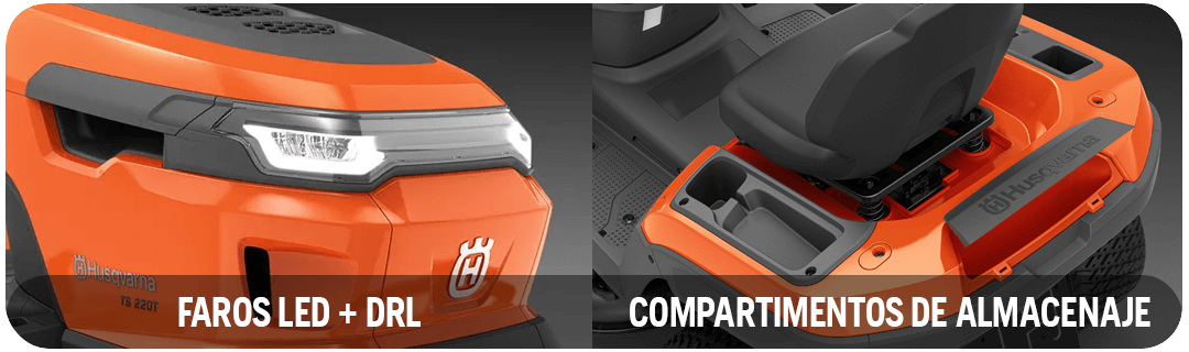Tractor Cortacésped A Nafta 26 HP 48" Husqvarna TS 217TM