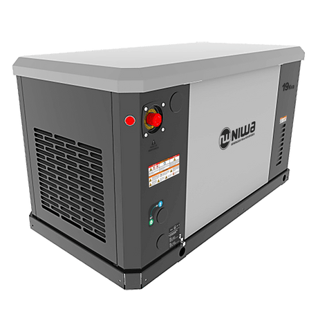 Generador a Gas 36Hp 26 Kw encabinado Niwa GNW-19000-GNLP-ATS