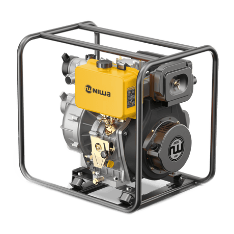 Motobomba Alta presion Diesel 10 HP 418 cc Niwa WNWD-10-3P