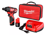 Atornillador con Estuche M12 Enc.1/4'' Milwaukee 2401-259A