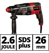 Rotomartillo Percutor Einhell 800w de 2.6 J TC-RH-800 4F SDS PLUS
