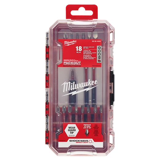 Kit de Puntas Shockwave de 18 Piezas Milwaukee 4832-4403 (Packout)