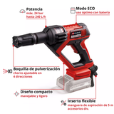 Hidrolavadora Inalámbrica Einhell Hypresso 18/24-1 Li SOLO C/Boquilla