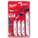 Juego de 10 Hojas Hackzall para Sierra Sable Milwaukee 4922-0220