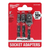 Adaptadores Cuadrados para Bocallave (1/4-3/8-1/2) Milwaukee 4832-5033