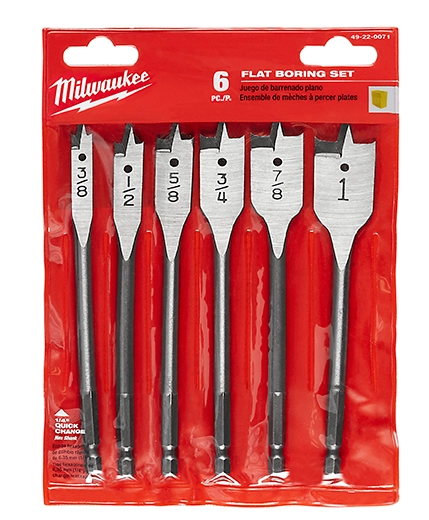 Set Mecha Paleta Para Madera X 6 Piezas Milwaukee 4922-0071
