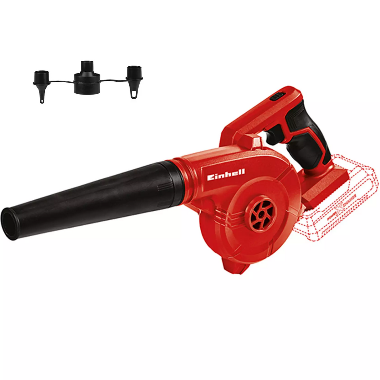 Sopladora Inalám. de Mano 180 Km/h Einhell TE-CB 18/180 Li SOLO