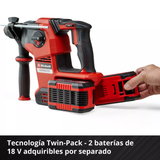 Rotomartillo electroneumático Einhell  Expert Plus Herocco 36/28 Inalámbrico Rojo