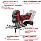 Sierra de calar a batería Einhell  P-Jst 18/135 Li Bl – Solo