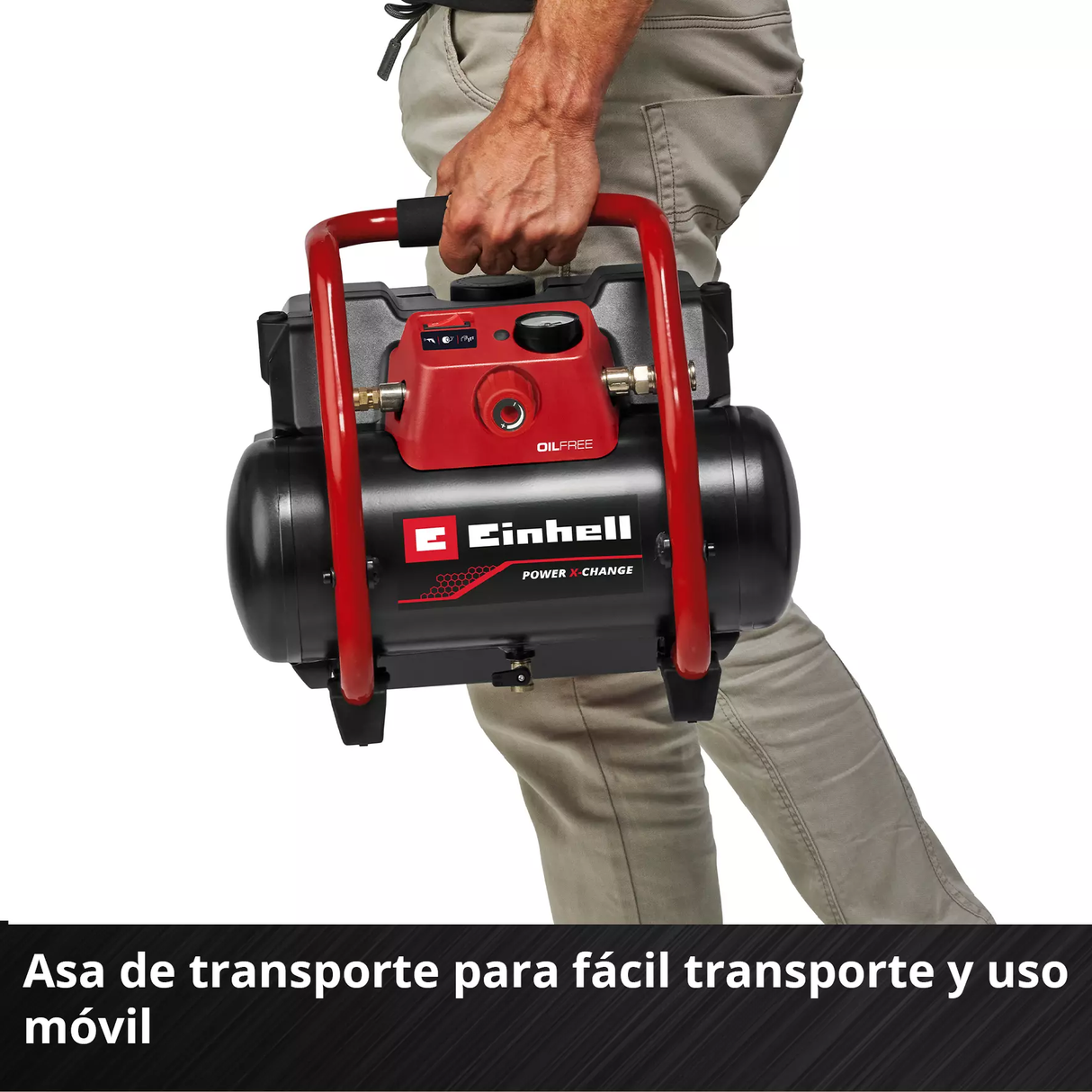 Compresor Inalám. 6L 8 Bar 9kg Einhell TE-AC 36/150 LI OF SOLO