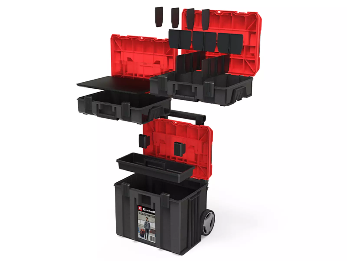 Maletín Apilable Torre De Maletines E-Case Tower C/Ruedas Einhell  4540015