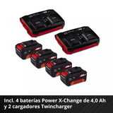 Cortacésped Inalám Profesional 75L 700m2 Einhell GP-CM 36/47 S HW Li