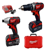 Kit Taladro Atornillador + Atornillador de Impacto Milwaukee M18 2691-259A
