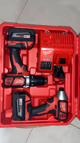 Kit Taladro Atornillador + Atornillador de Impacto Milwaukee M18 2691-259A