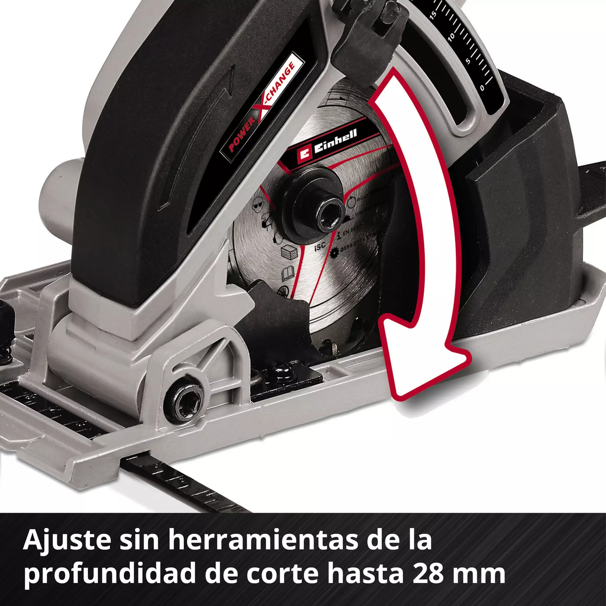 Mini Sierra Circular Inalám 89mm de Mano Einhell TE-CS 18/89 LI SOLO