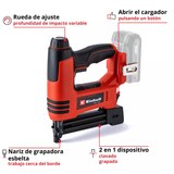 Clavadora Engrampadora Inalám (Bat 2,5Ah) Einhell TE-CN 18 LI SOLO