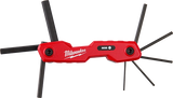 Juego de 8 Llaves Allen Plegables 1,5-8mm Milwaukee 4822-2182