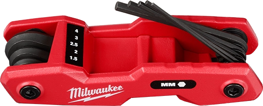 Juego de 8 Llaves Allen Plegables 1,5-8mm Milwaukee 4822-2182