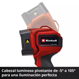 Linterna LED Inalám Pivotante 350 Lm Einhell TC-CL 18/350 LI SOLO