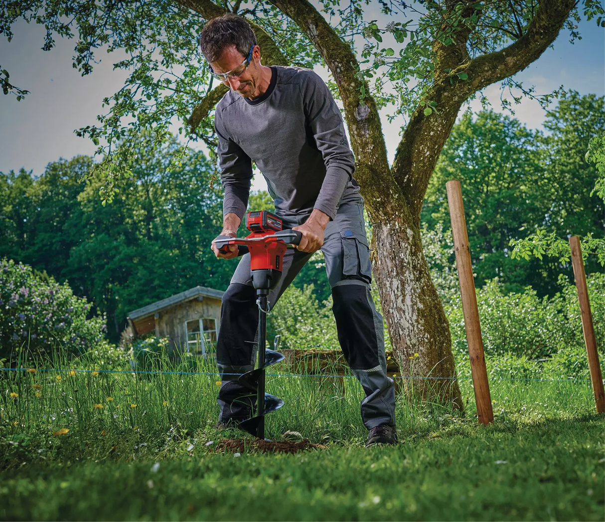 Hoyadora Inalám 80x15cm 96 Nm Einhell Barreno GP-EA 18/150 LI BL SOLO