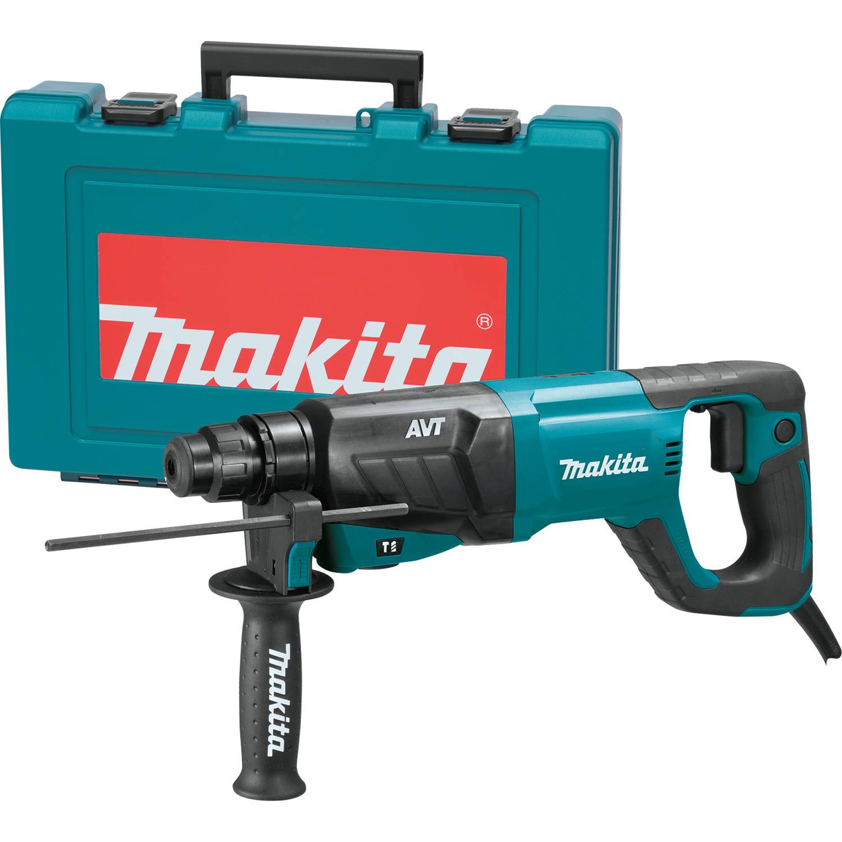 Rotomartillo SDS Plus 800W 2,4J AVT y 3,5 Kg c/ Mango tipo D Makita HR2641